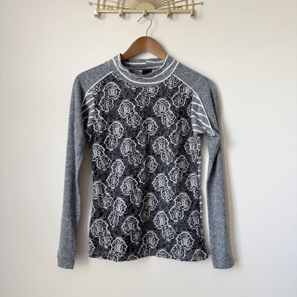 ANAC By Kimi Mixed Print Knit Top Medium Pullover - Picture 6 of 6
